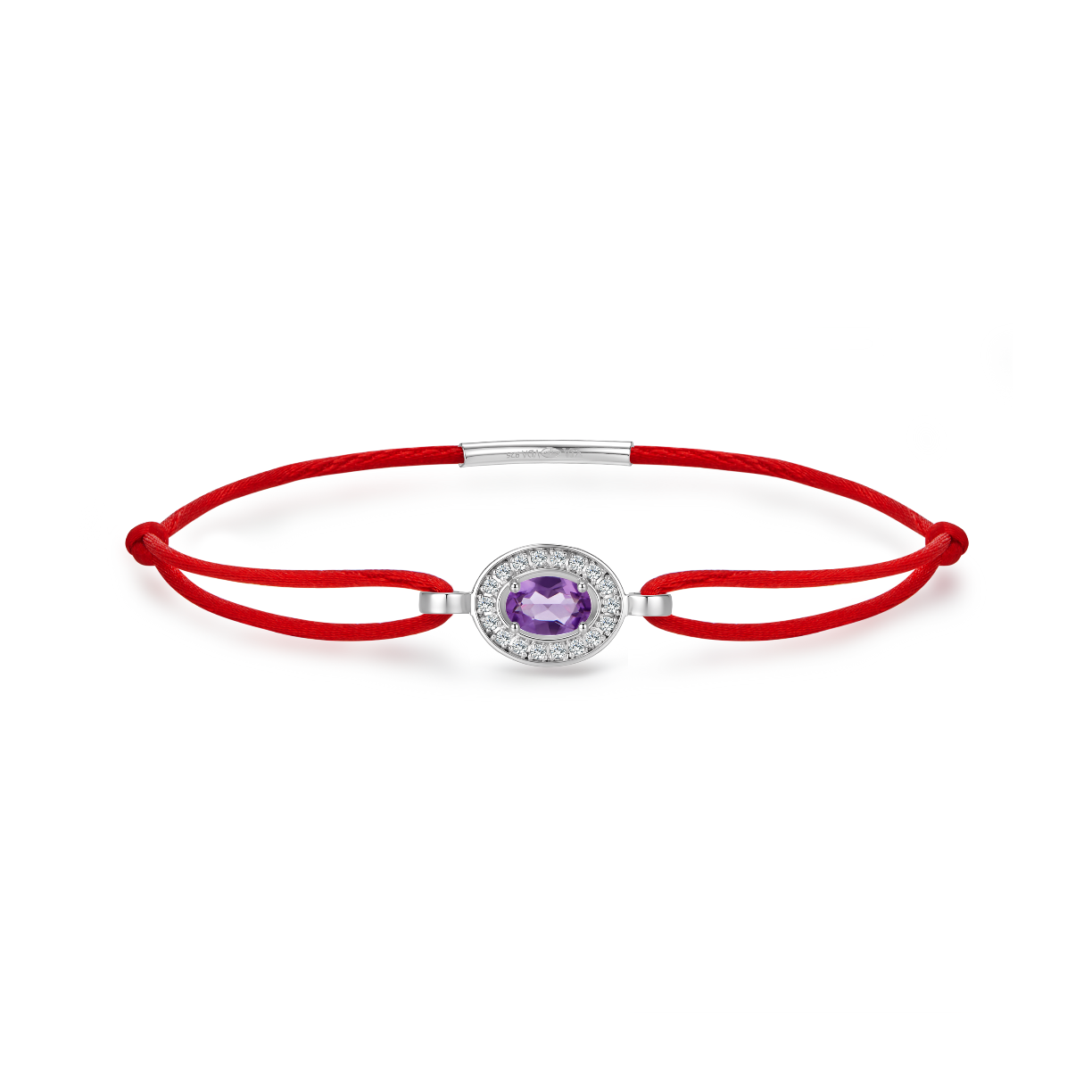 Red forever bracelet - amethyst