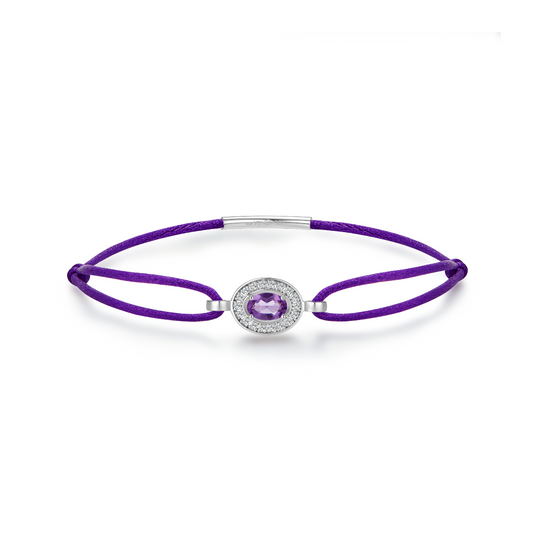 Purple forever bracelet - amethyst