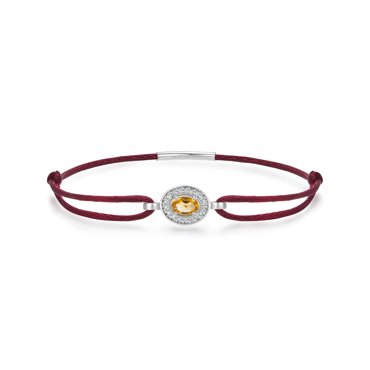bracelet forever lie de vin - citrine