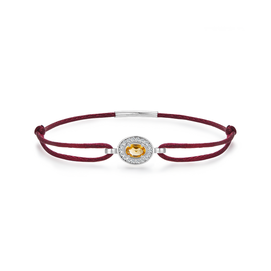 Wine forever bracelet - citrine