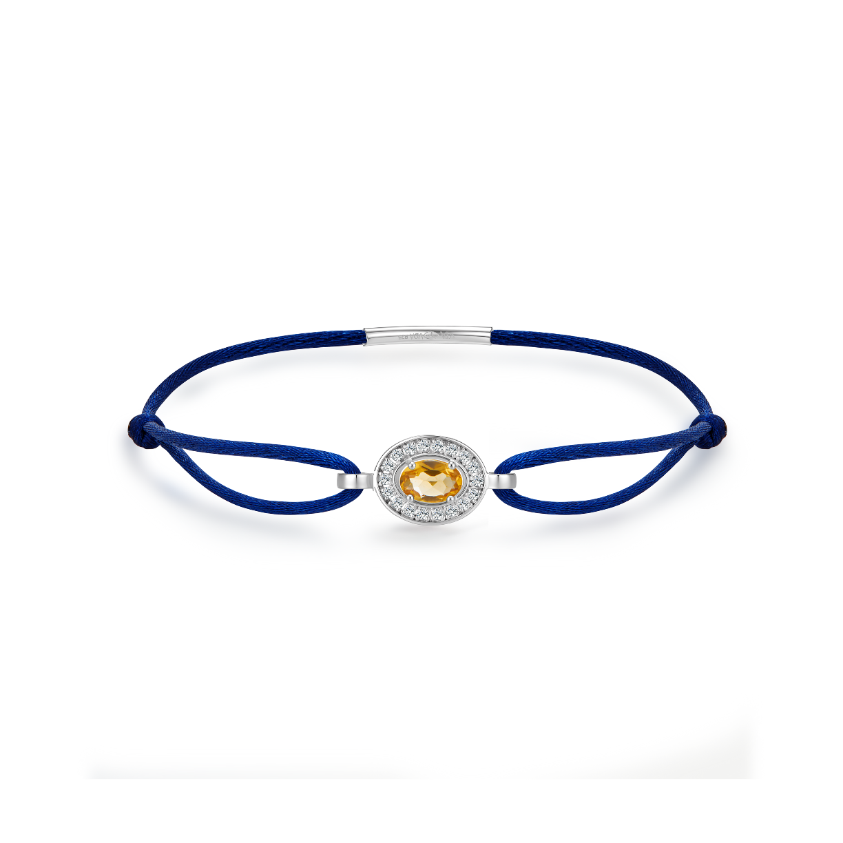 navy forever bracelet - citrine