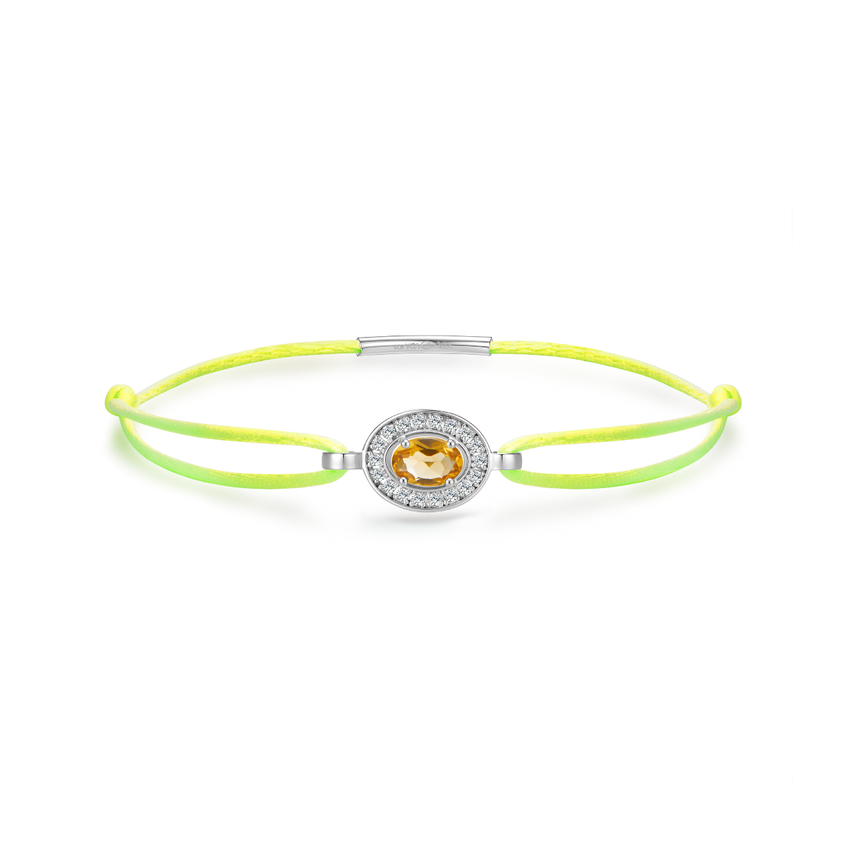 bracelet forever jaune fluo - citrine