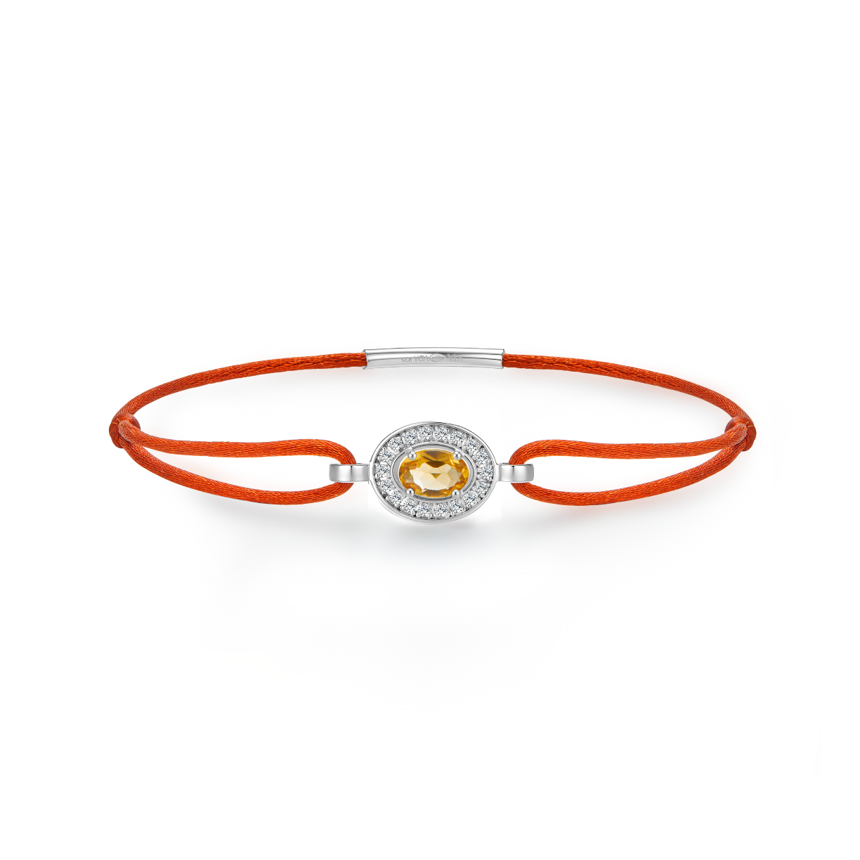 orange forever bracelet - citrine