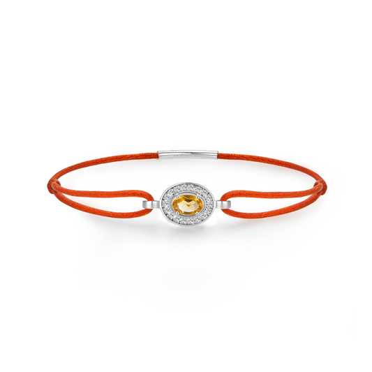 orange forever bracelet - citrine