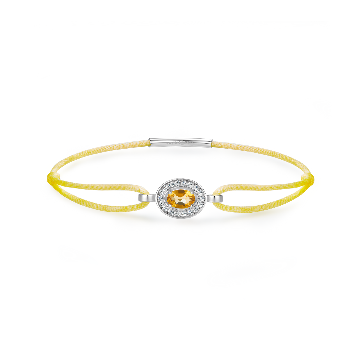 straw forever bracelet - citrine