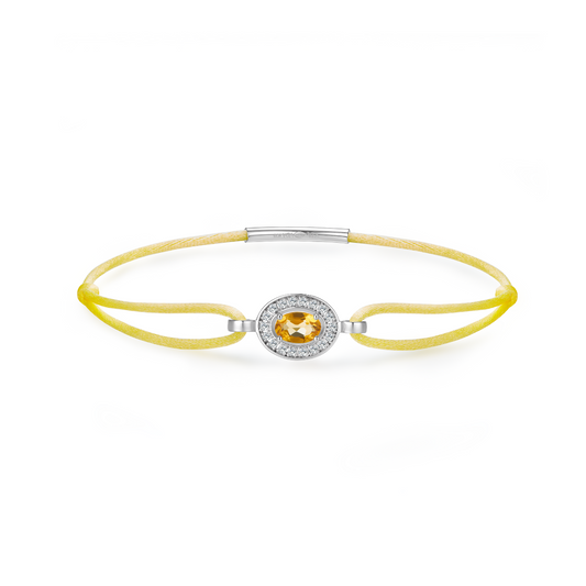 straw forever bracelet - citrine