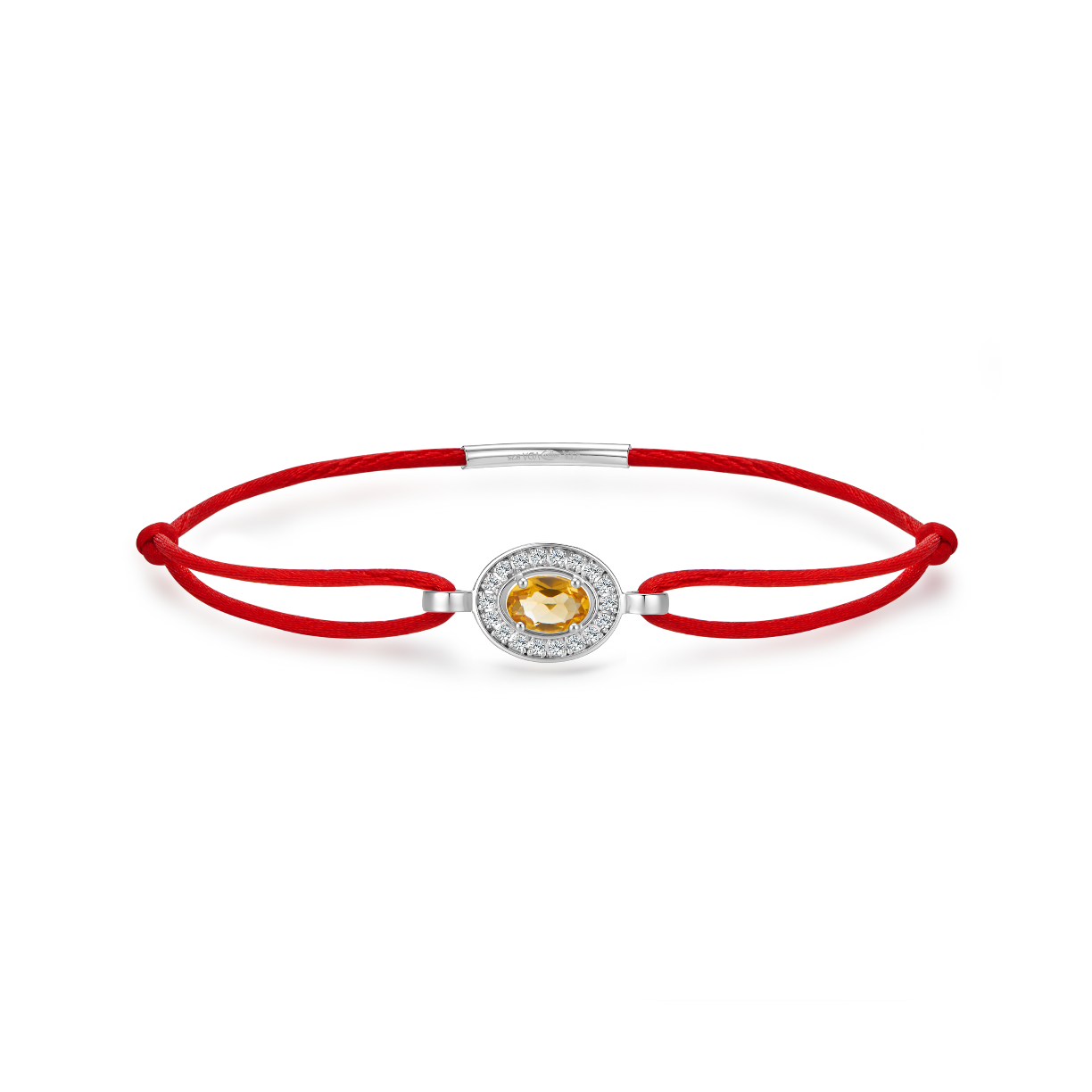 red forever bracelet - citrine