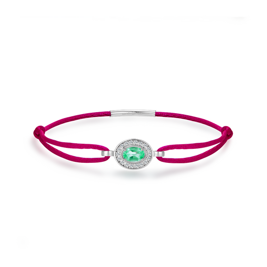 fuchsia forever bracelet - emerald