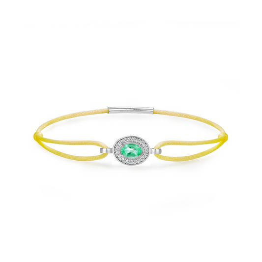 straw forever bracelet - emerald