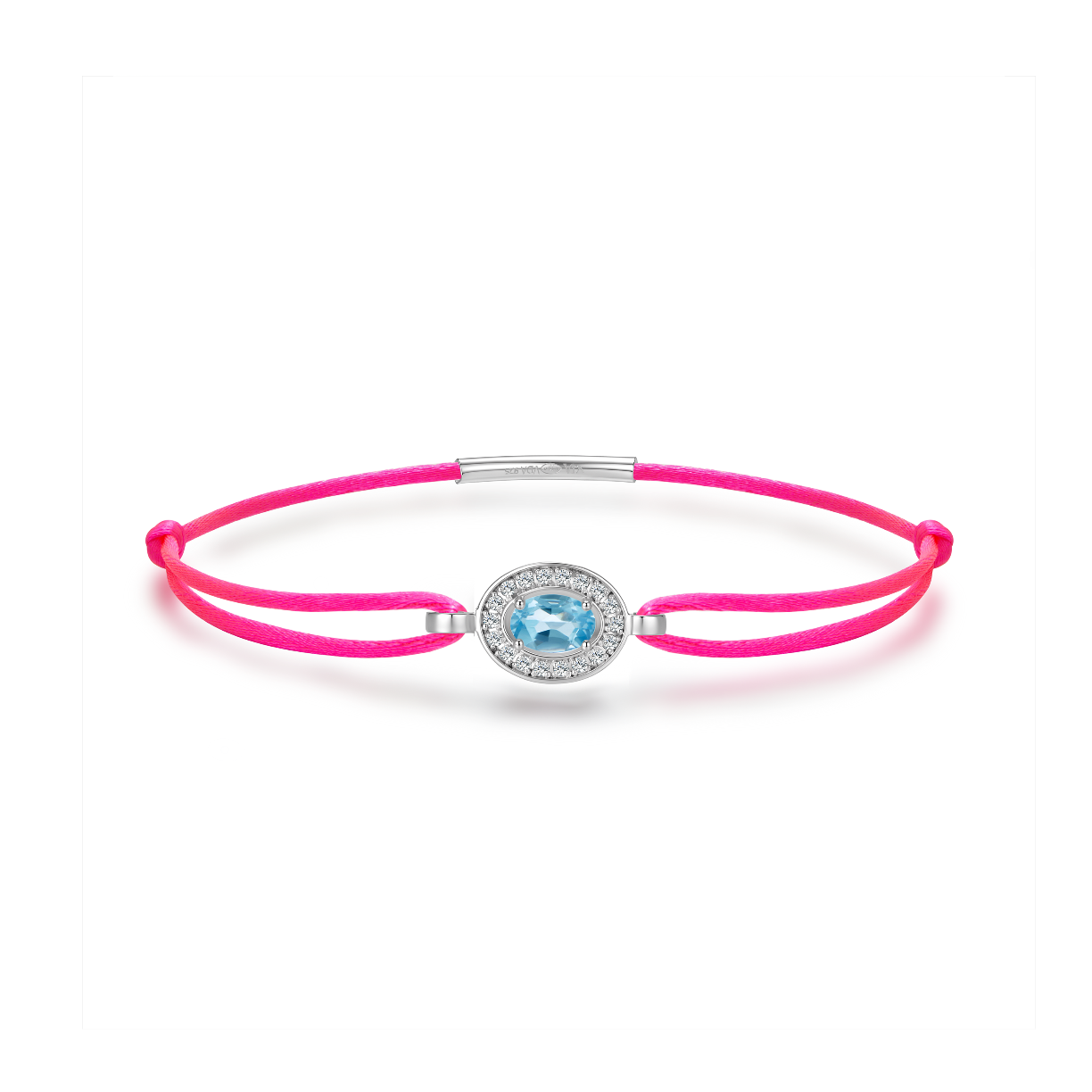 Neon pink forever bracelet - Topaz