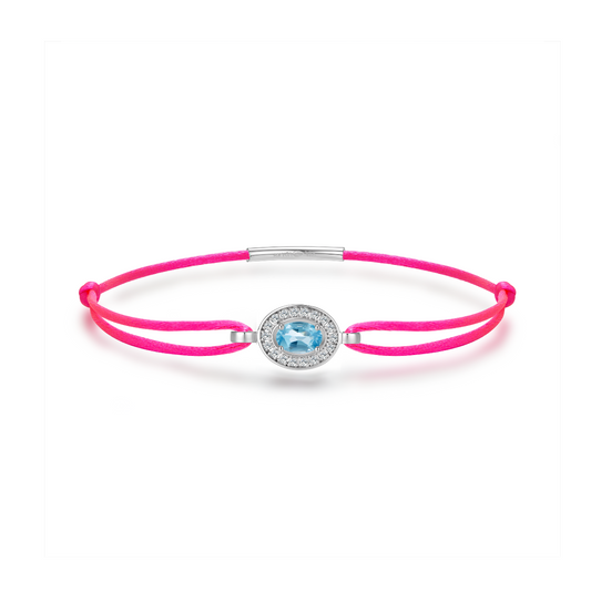 Neon pink forever bracelet - Topaz