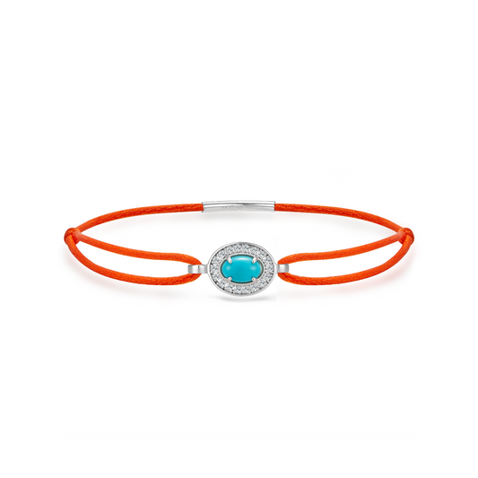 neon-orange forever bracelet - Turquoise