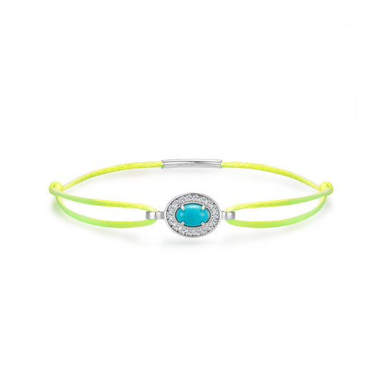 neon-yellow forever bracelet - Turquoise