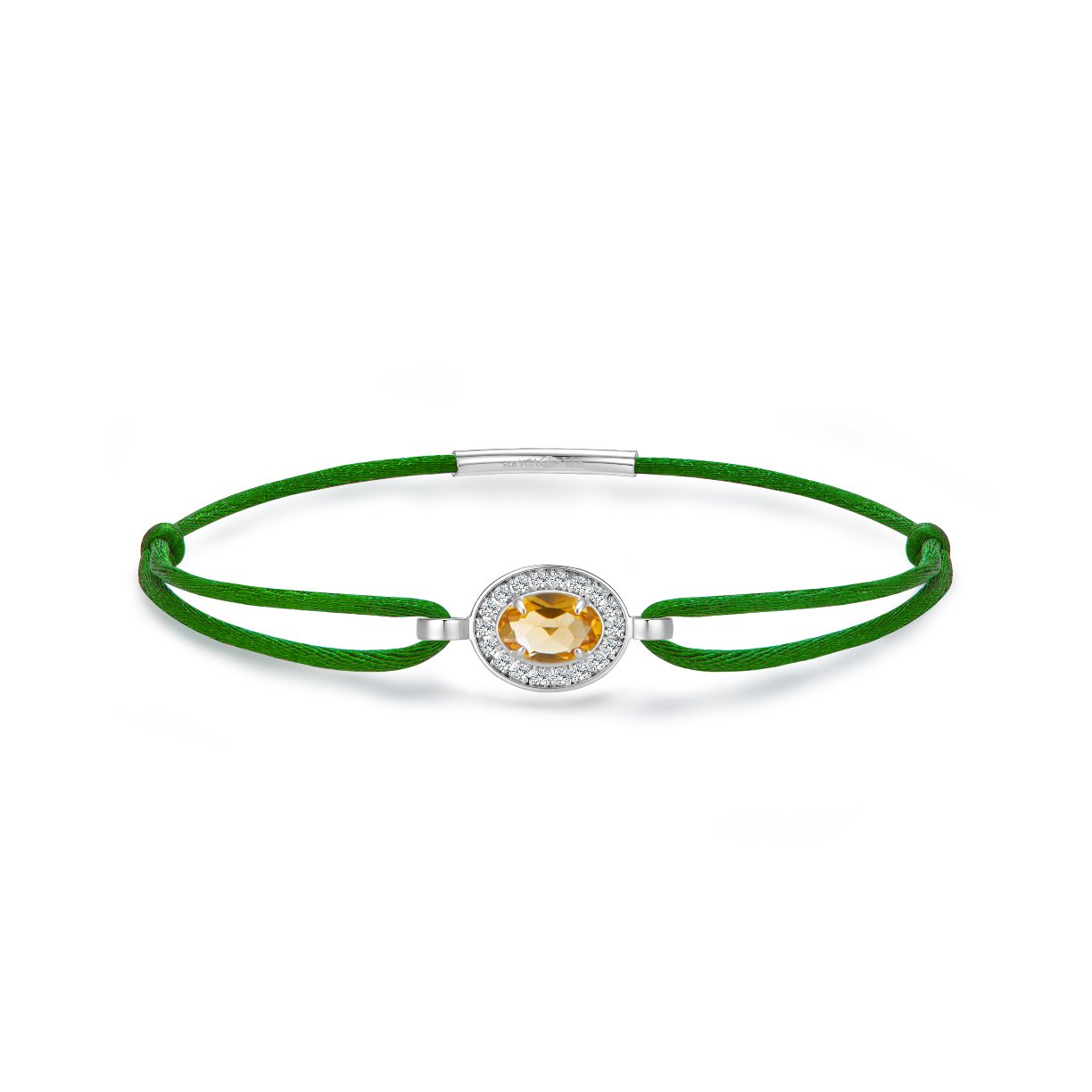 Green forever bracelet - citrine