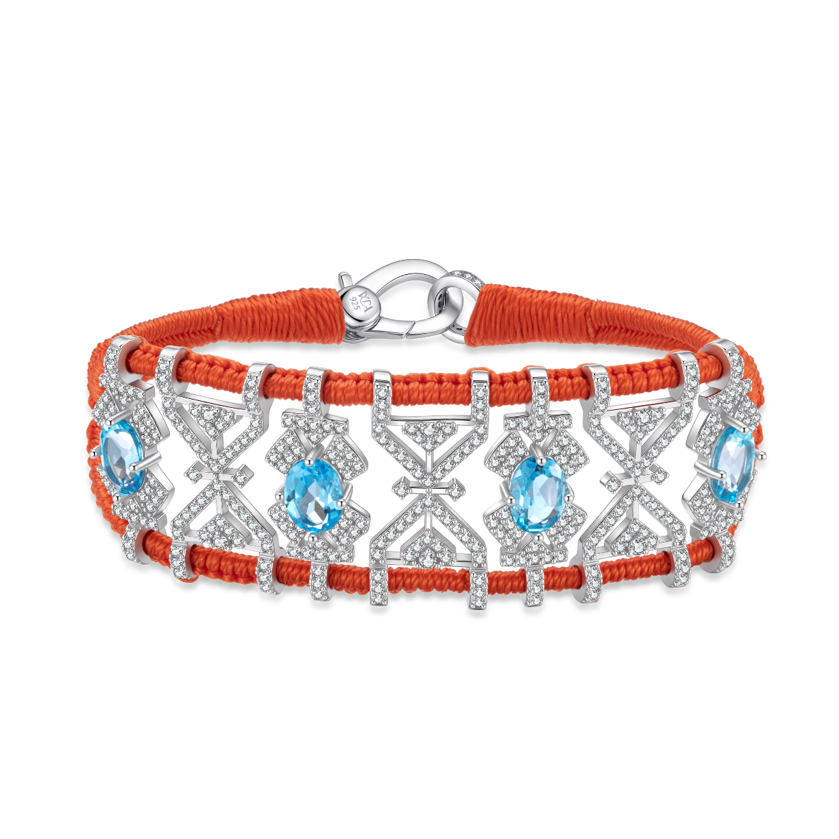Bracelet Fortalezza orange - Topazes