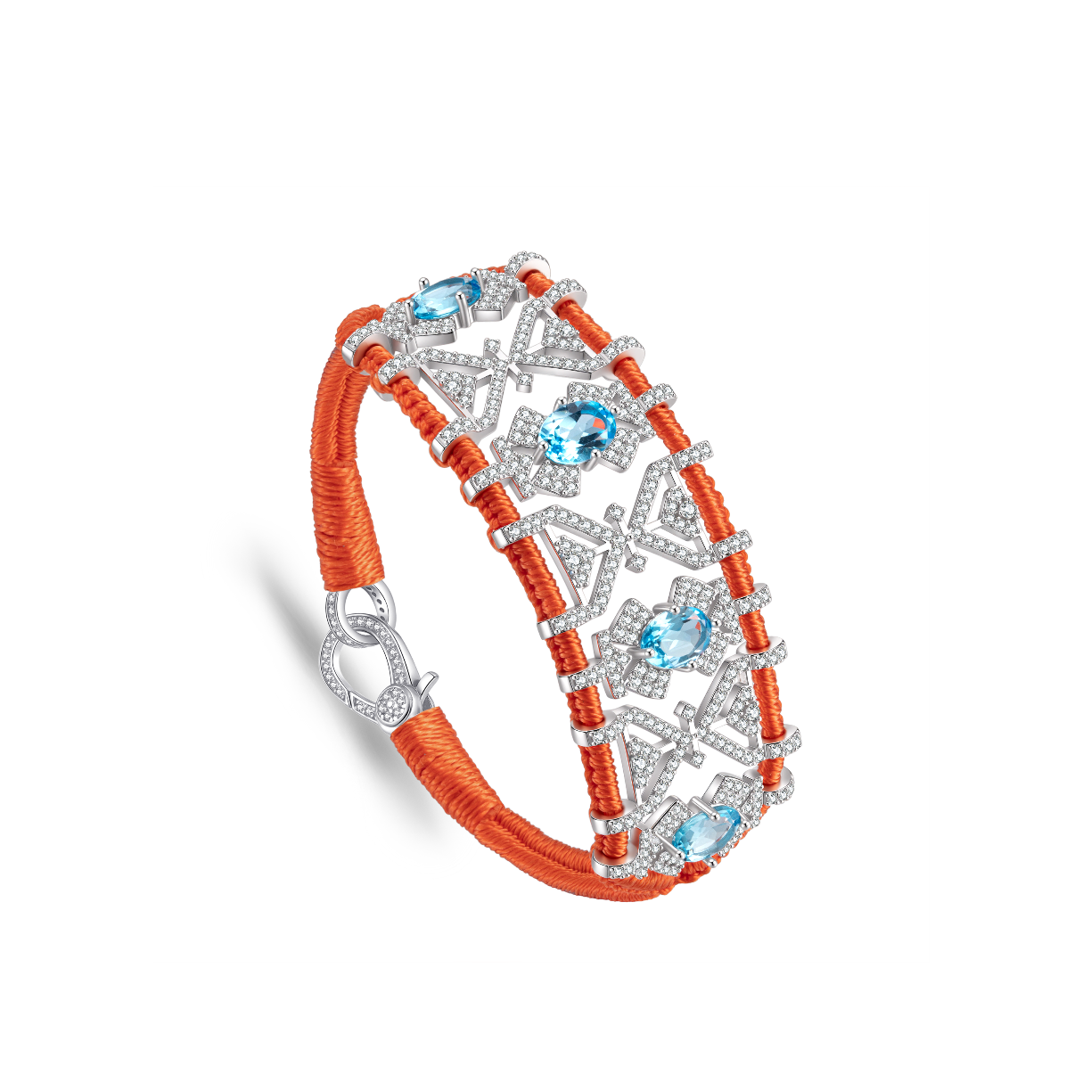 Bracelet Fortalezza orange - Topazes
