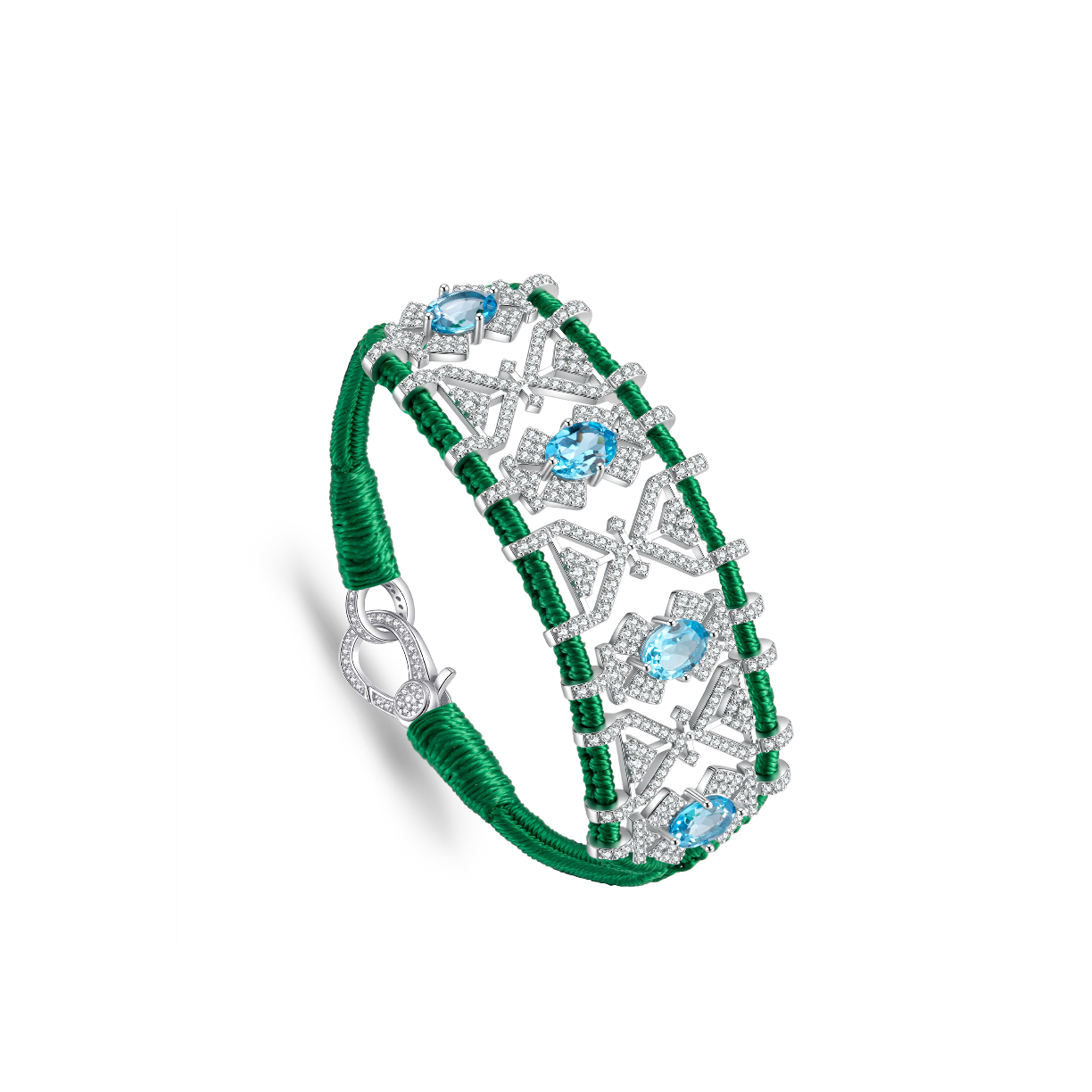 Bracelet Fortalezza green - Topazes