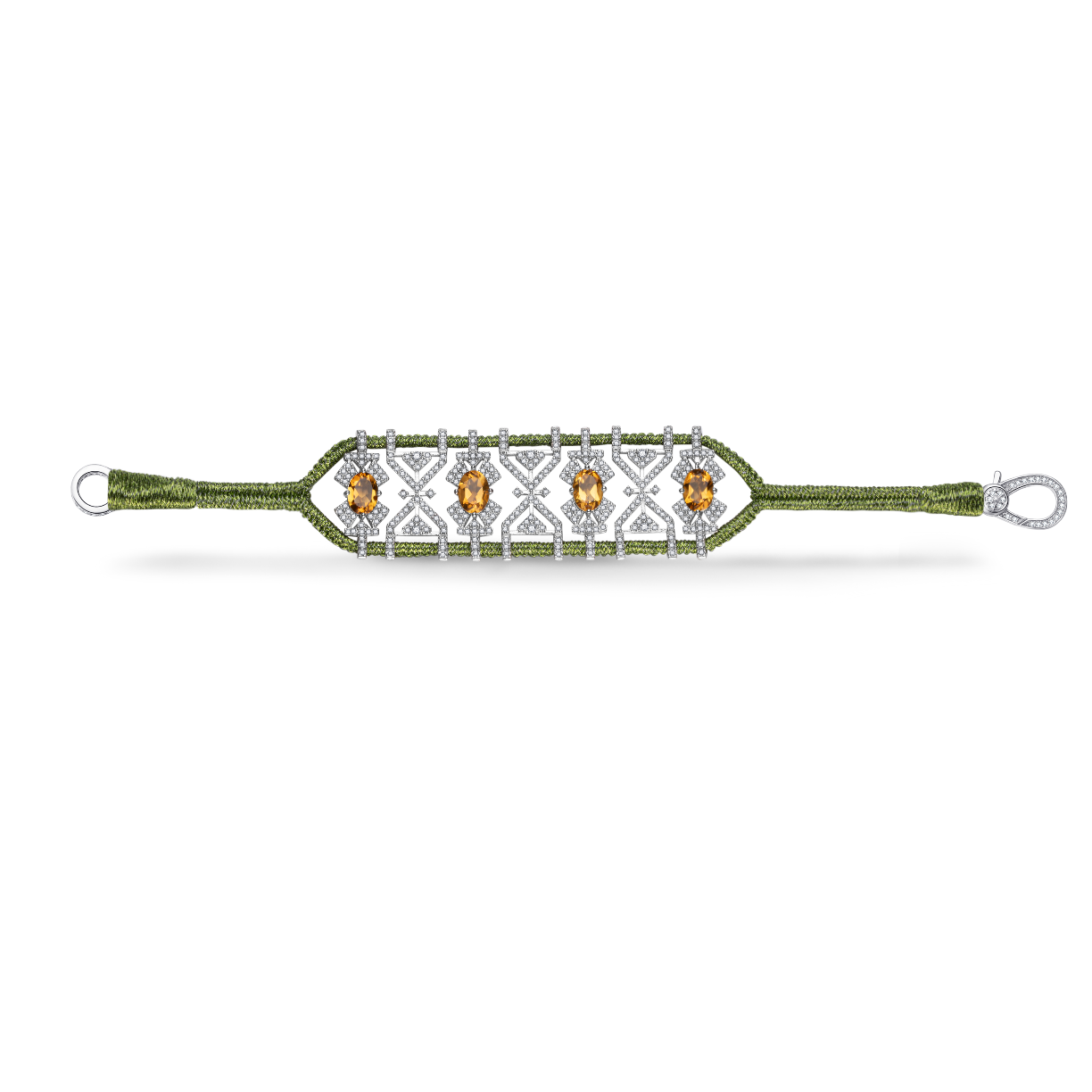 Bracelet Fortalezza Lime - Citrines