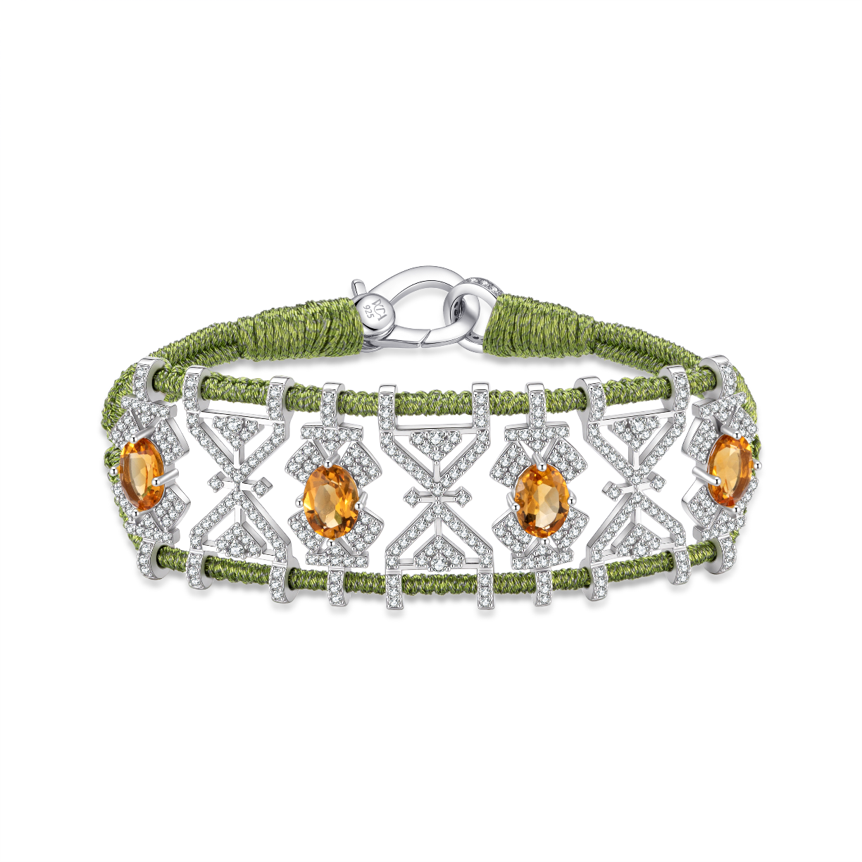 Bracelet Fortalezza Lime - Citrines