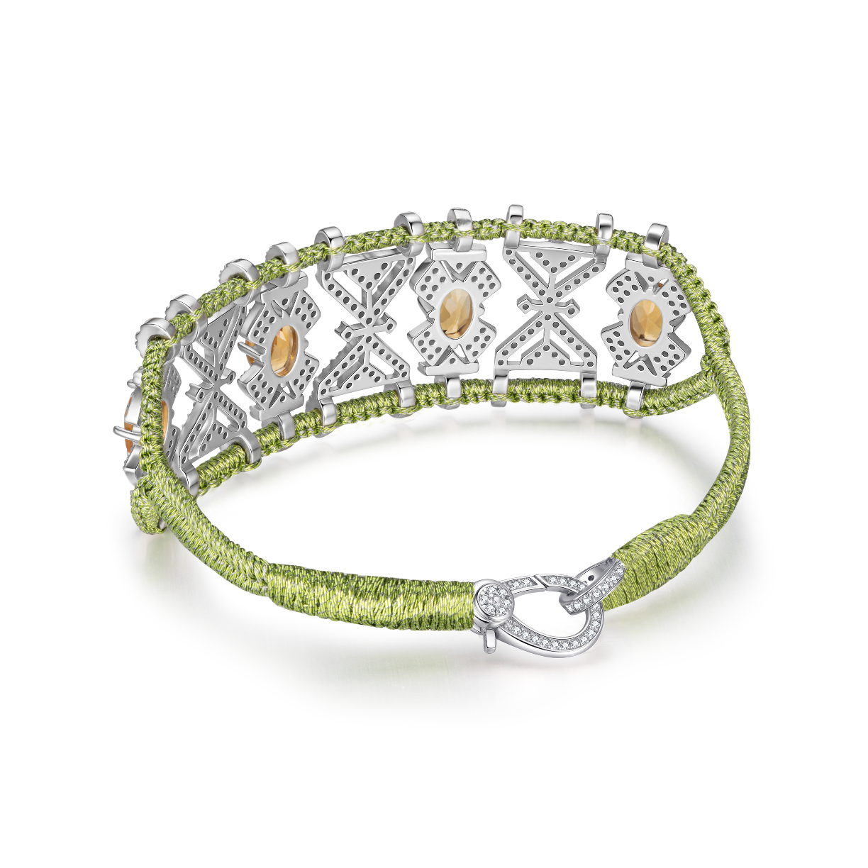 Bracelet Fortalezza Lime - Citrines