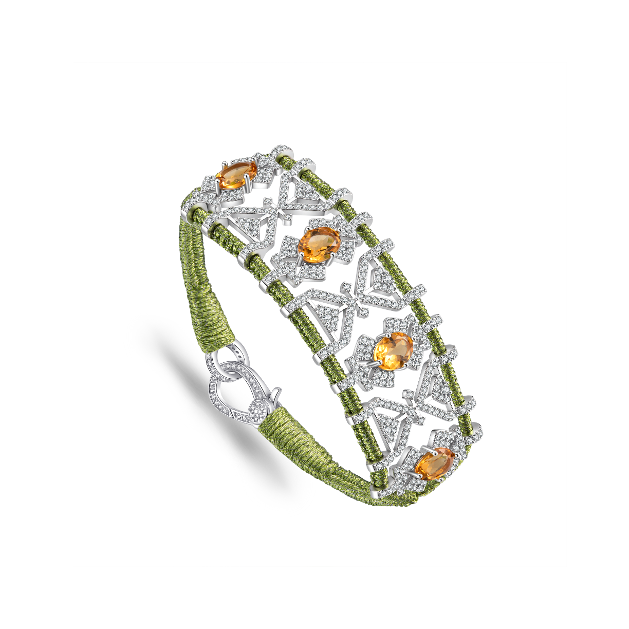 Bracelet Fortalezza Lime - Citrines