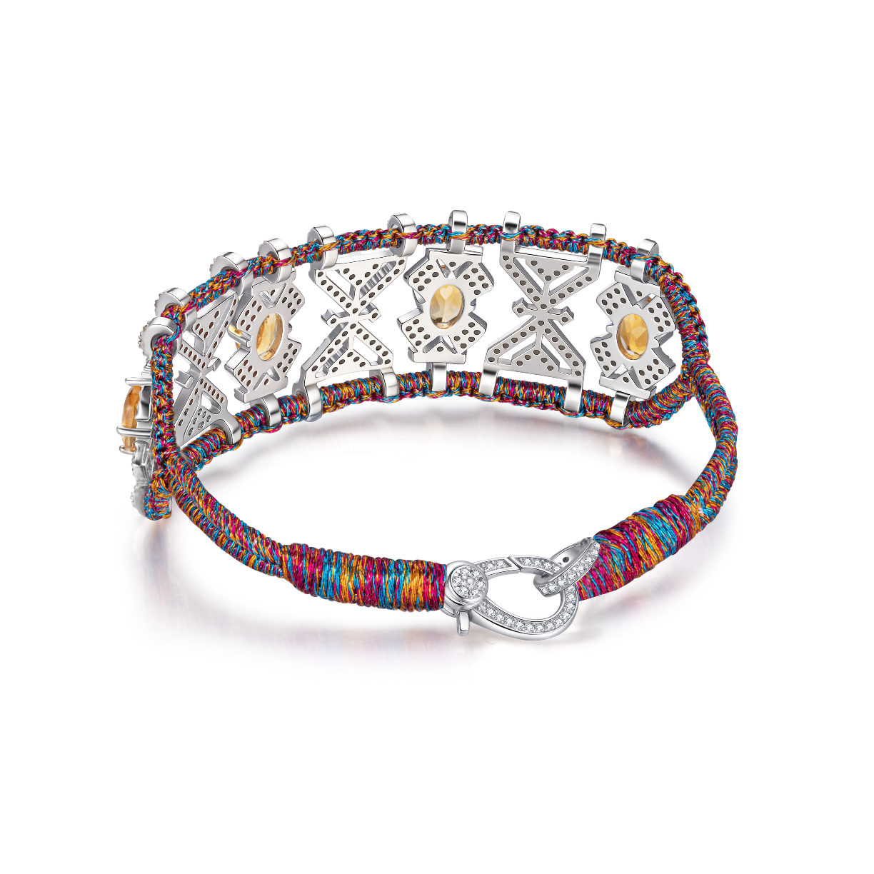 Bracelet Fortalezza Purple Shanti- Citrines