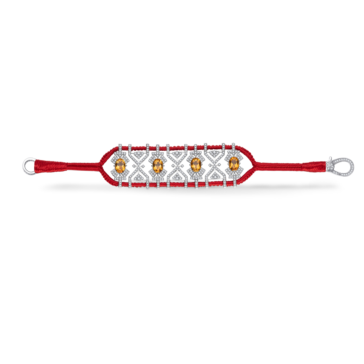 Bracelet Fortalezza Red - Citrines