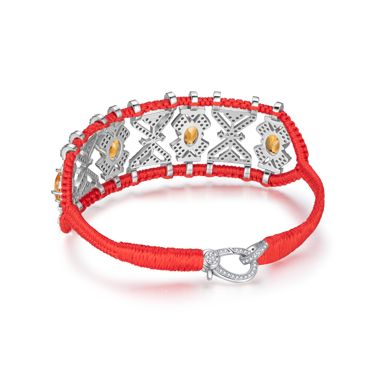 Bracelet Fortalezza Red - Citrines