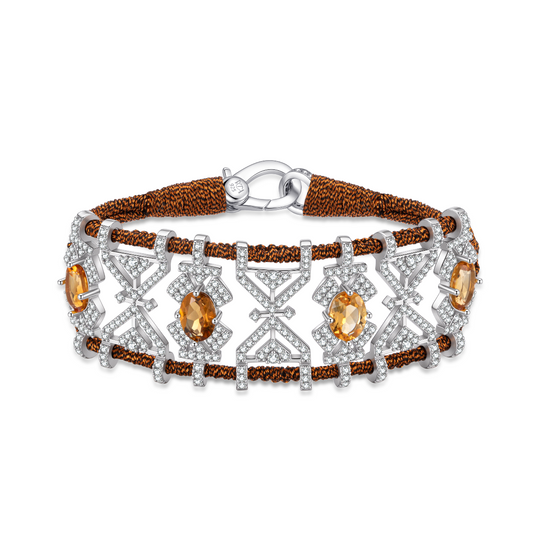 Bracelet Fortalezza Rusty- Citrines