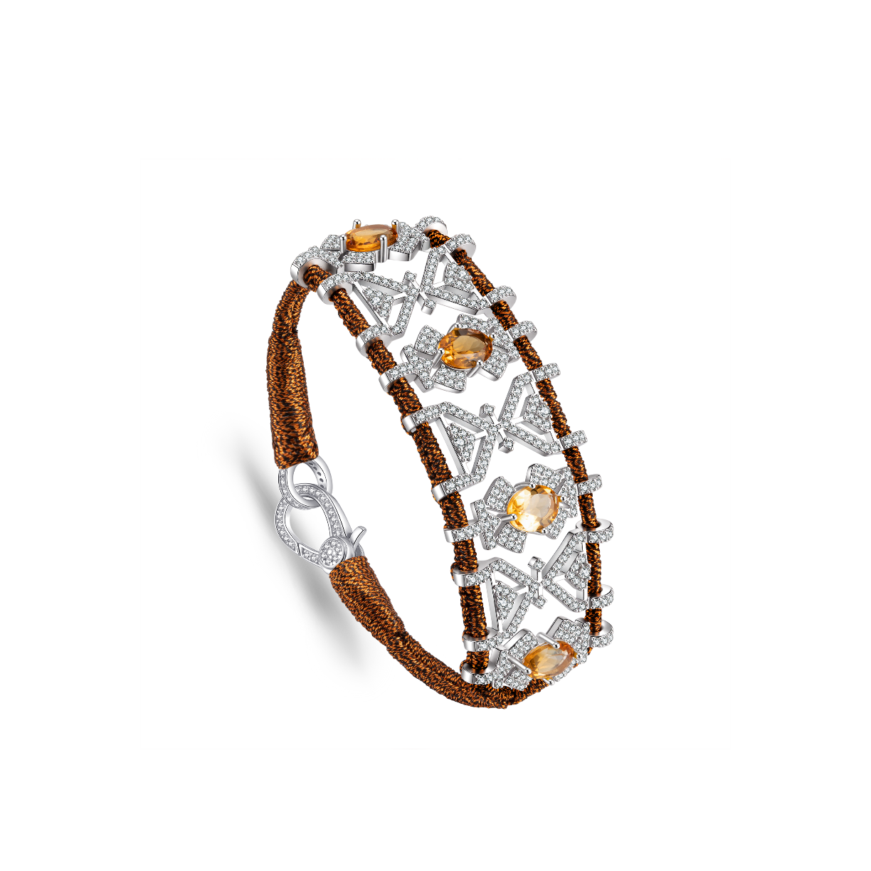 Bracelet Fortalezza Rusty- Citrines