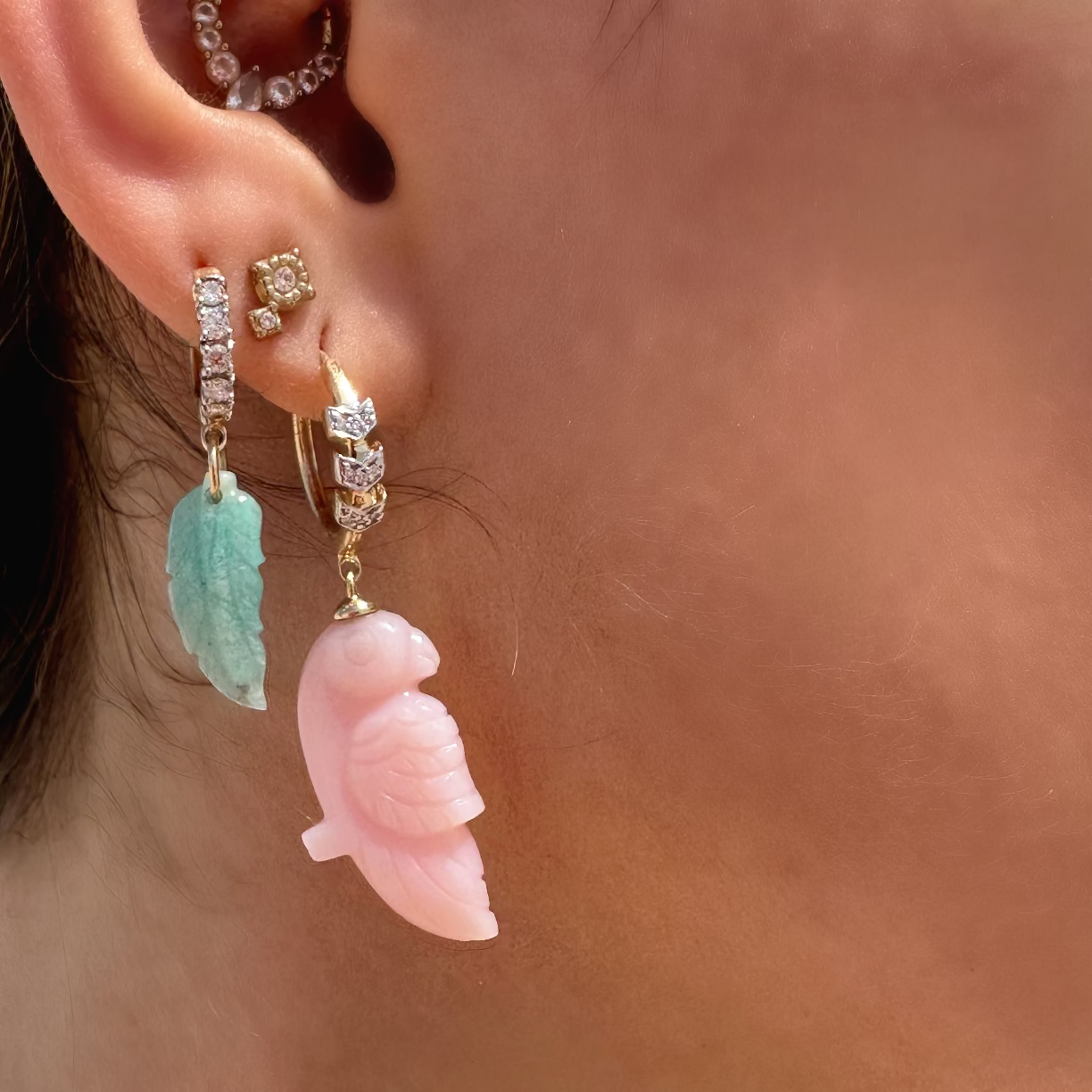 Amazonite Mahata earring