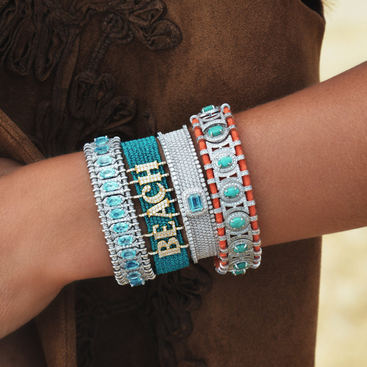 bracelet navajo silver - topaze blue swiss