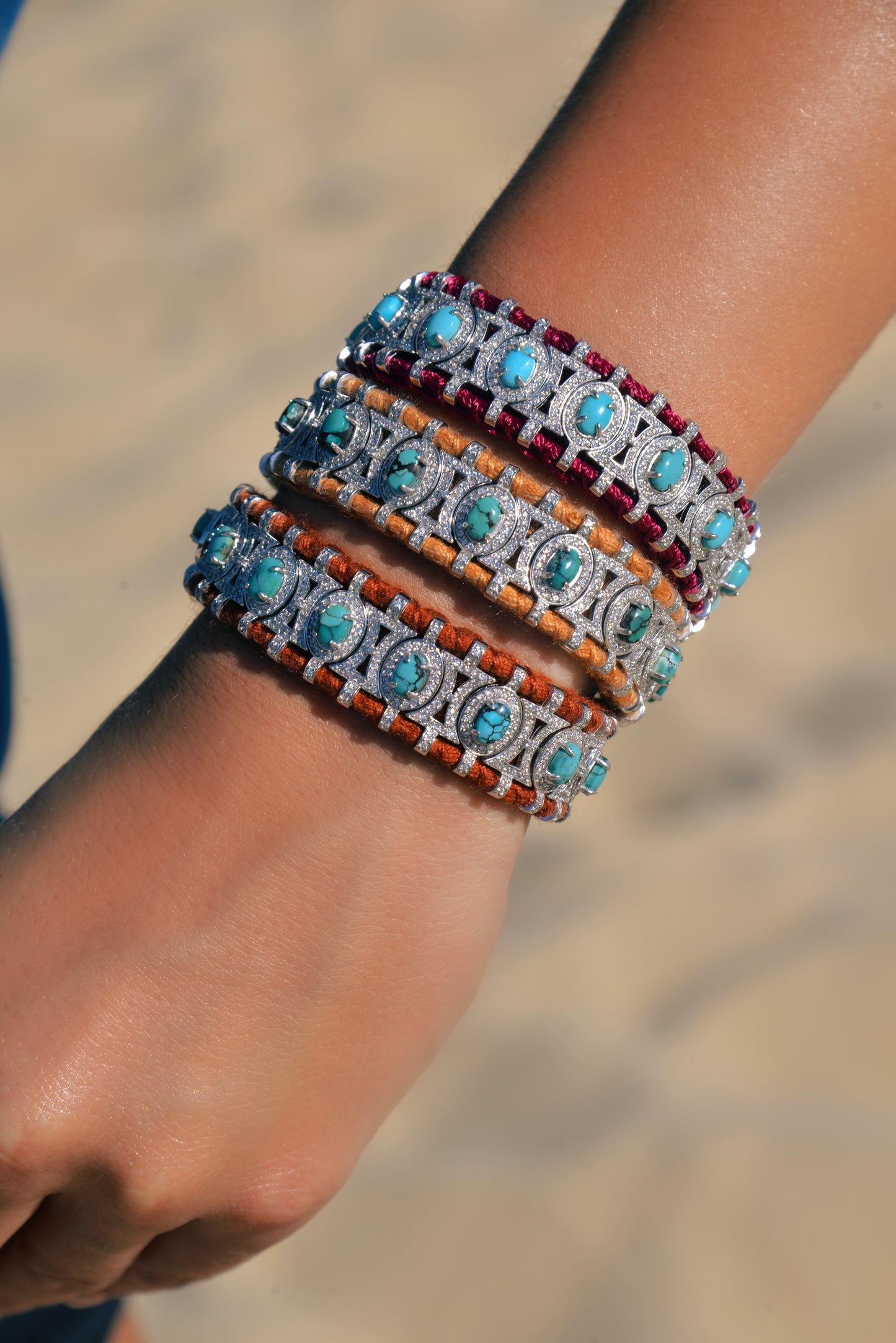 Bracelet Sao Paulo Noisette - Turquoises