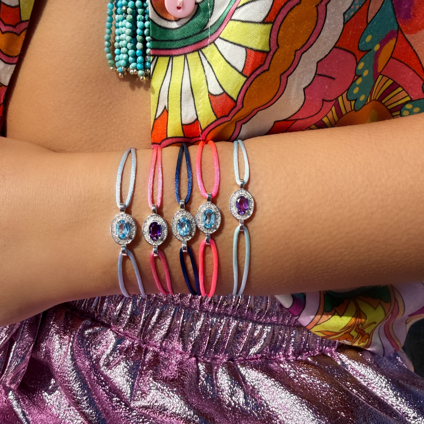 bracelet forever navy - topaze