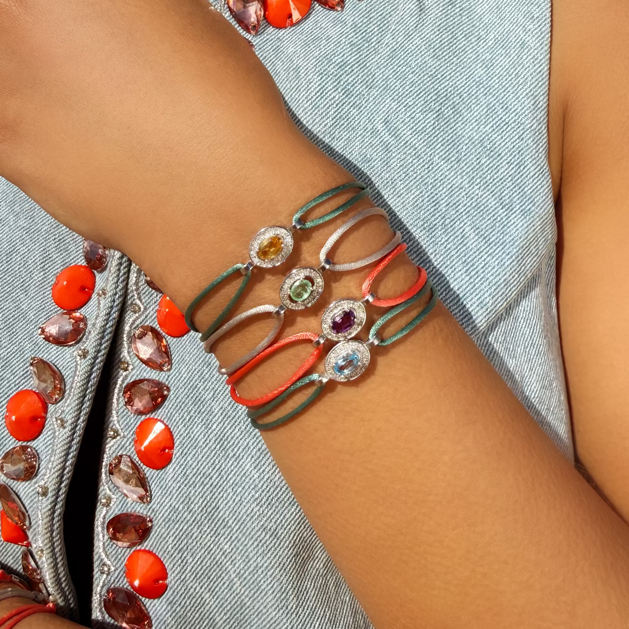 Celadon forever bracelet - Topaz