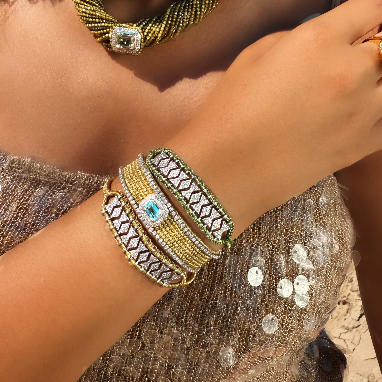 Bracelet Buzios Lime