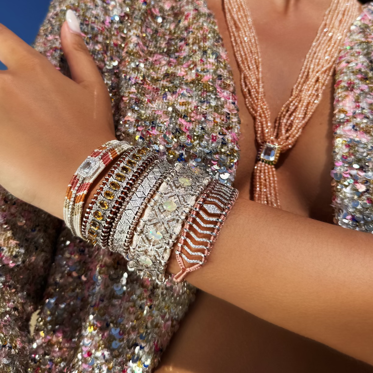 Bracelet Palmas Vanille - Opale