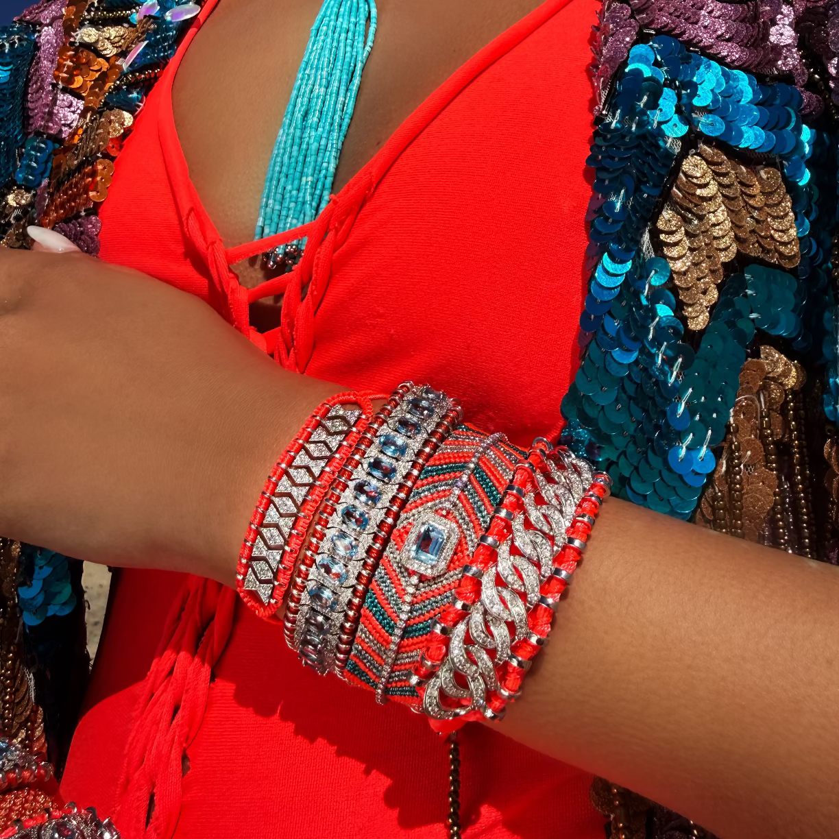 Bracelet Biggie Neon flash - Topaze