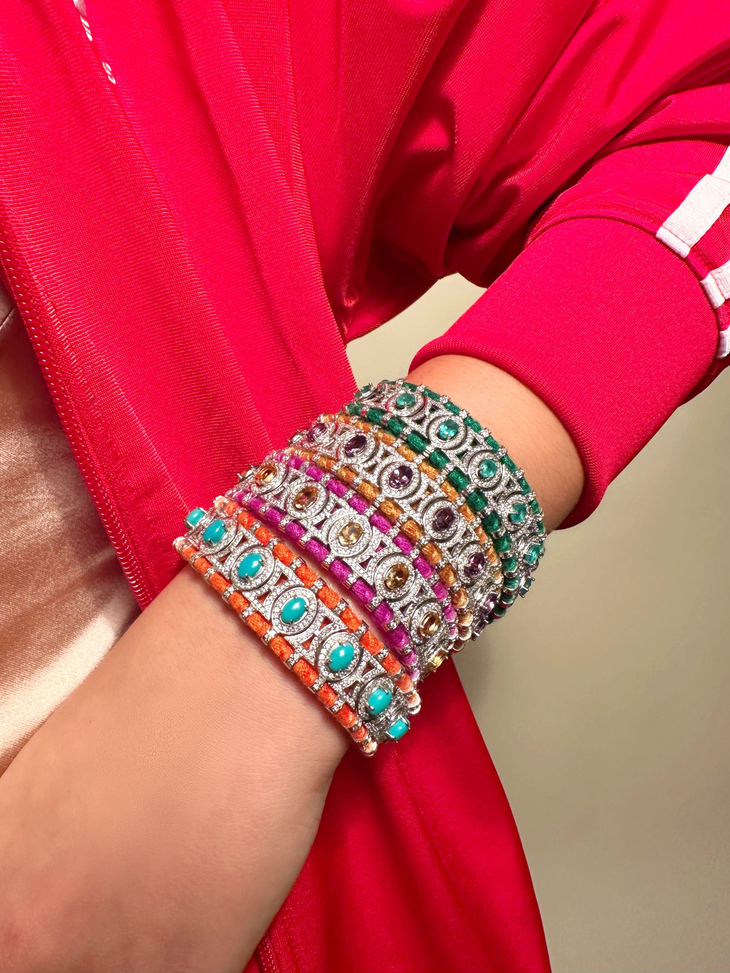 Sao Paulo Green and Emeralds bracelet 