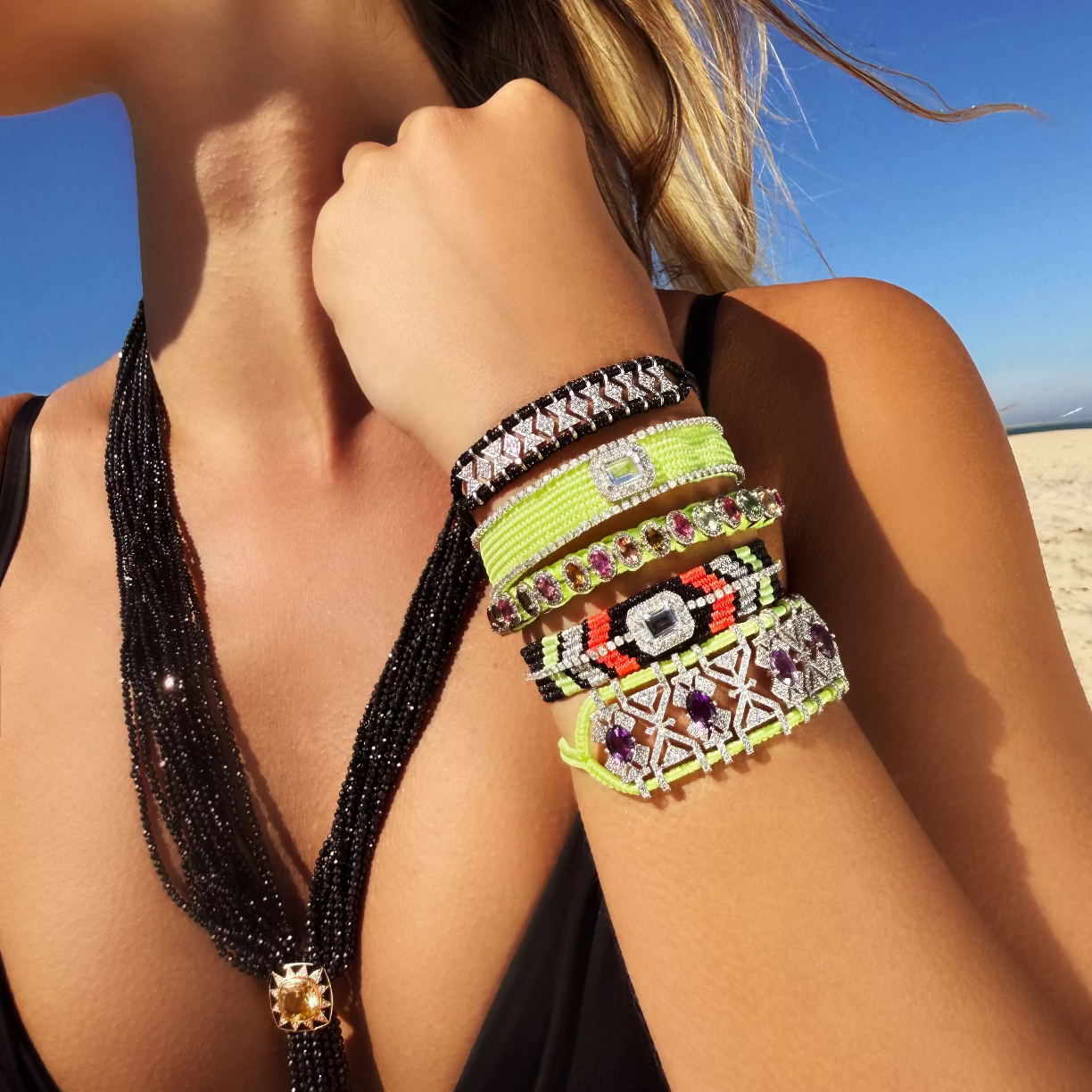 Bracelet Buzios dark black