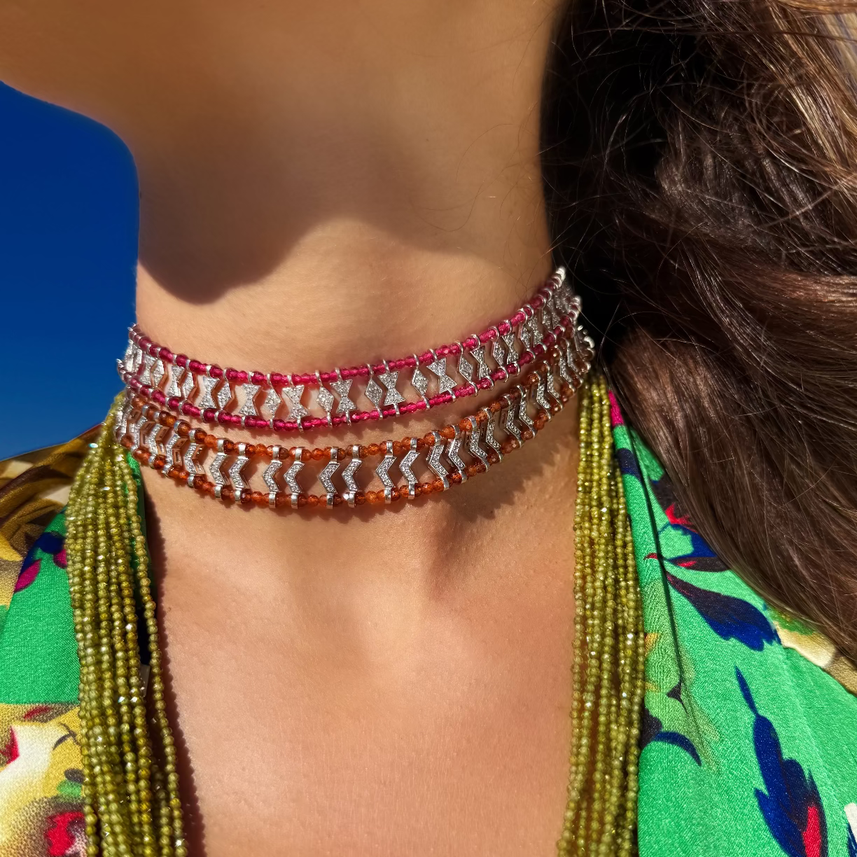 Janbeady Rubellite necklace