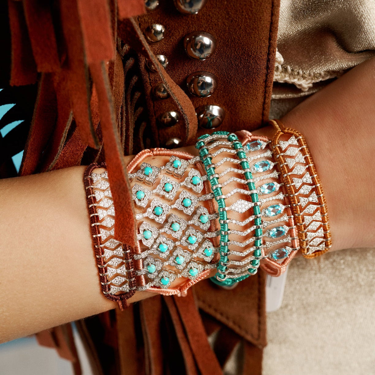 Teresina nude bracelet - Topaz