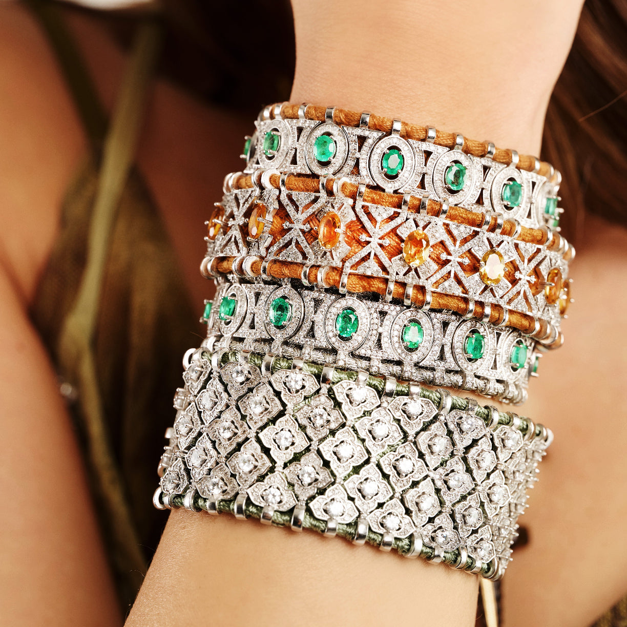 Bracelet Sao Paulo Camel - Émeraudes