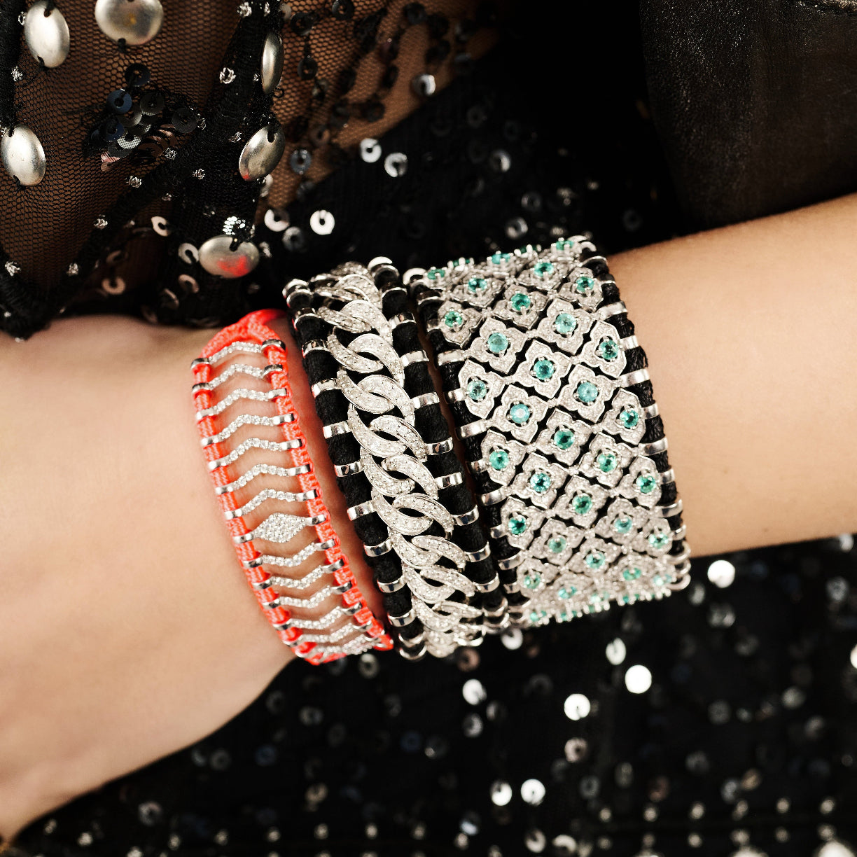 Bahia Black bracelet - Topaz