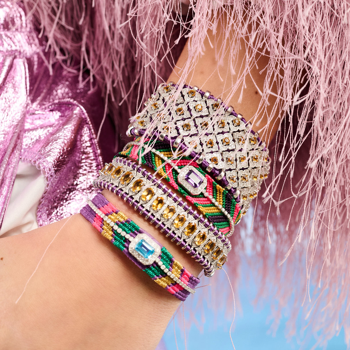 Bahia Purple bracelet - Citrine