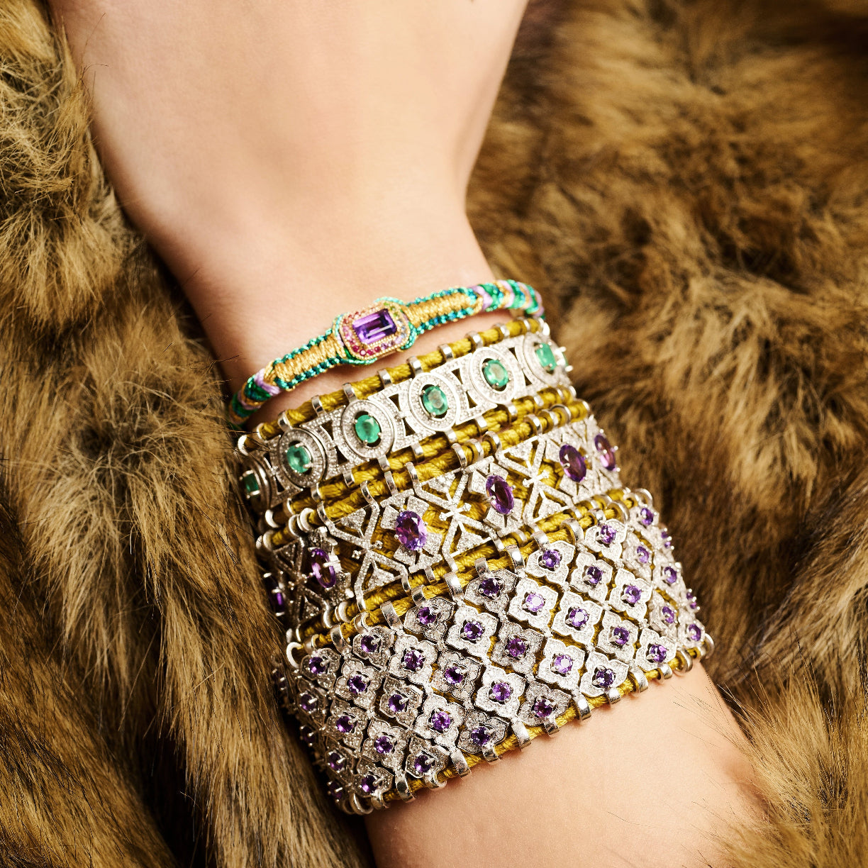 Bahia Mordor bracelet - Amethysts
