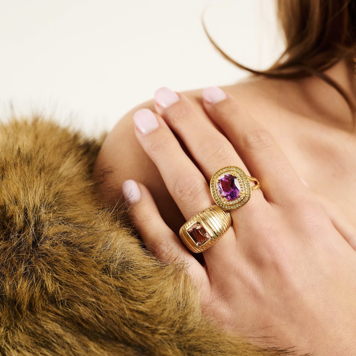 Michelle morganite ring
