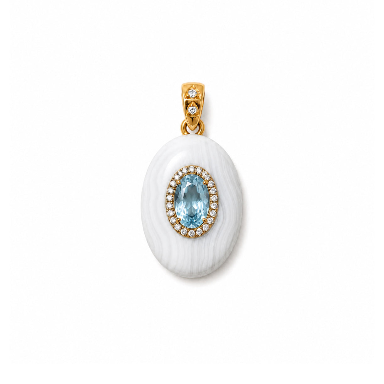 Pendentif galet Agate