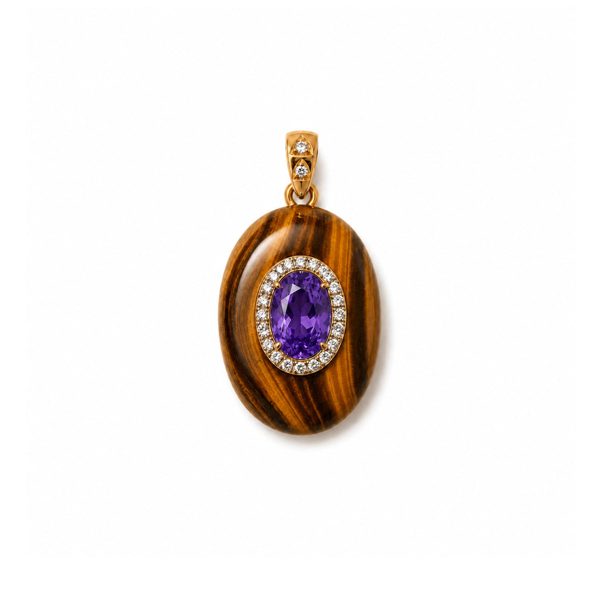Tiger eye Pebble Pendant