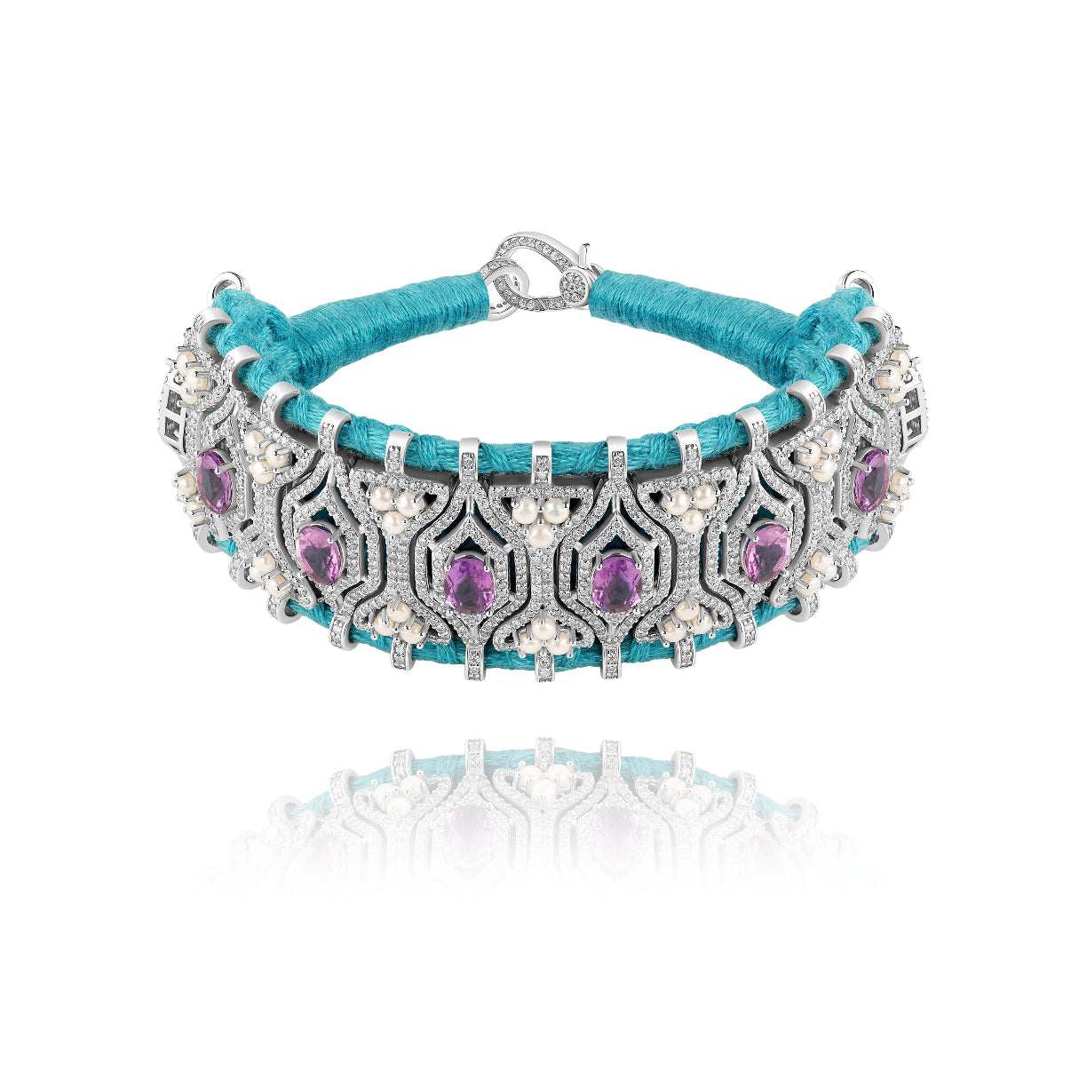 Turquoise Horizonte bracelet - Amethyst